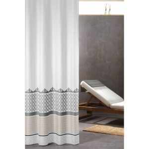 Duschdraperi Marrakech Silver textil