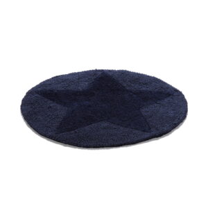 Badrumsmatta Etol Star Navy Rund