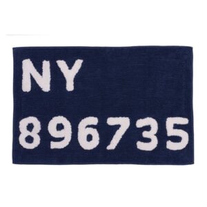 badrumsmatta digits blå